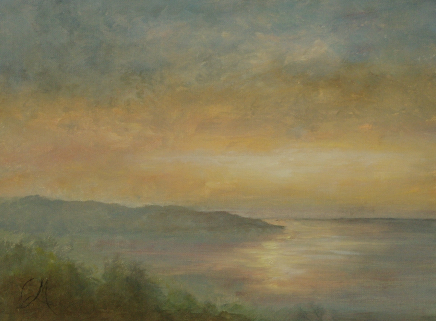 Panoramic View of Lake Sunset